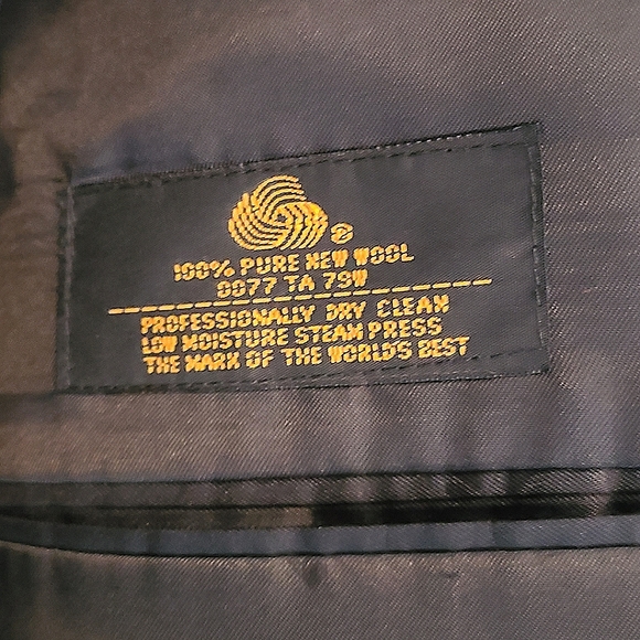 Pierre Balmain RARE Wool Single-Breast Black Tuxedo Jacket, 42 Long - Picture 7 of 9